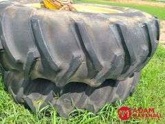 (2) Tractor Tires w/ Hubs - 18.4-38