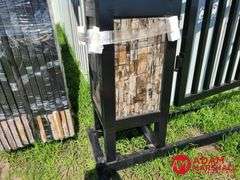 Unused 20FT Iron Gate w/ Pillars