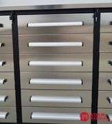 Unused Steelman Tool Box - Stainless Steel, 2 Door & 18 Drawer, 113"W x 24"D x 38"H