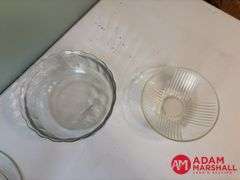 5 Large Glass Bowls