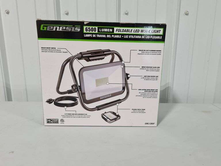 Genesis 6500-Lumen Foldable LED Work Light - Adam Marshall Land ...