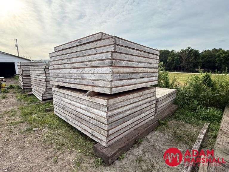 (22) Assortment Concrete Wall Wood Forms