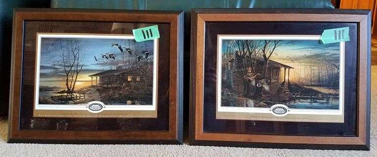 Terry Redlin Framed Prints: ‘Evening Retreat’ and ‘Morning Retreat’