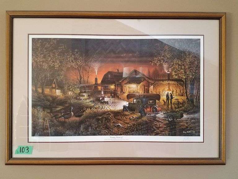 Terry Redlin Signed and Numbered Print ‘Morning Warm Up’