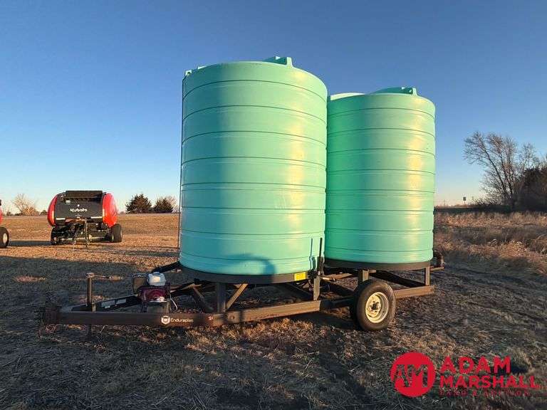 2016  Enduraplas  Double Cone  Blk Set Down Tank Trailer-5600 Gallon