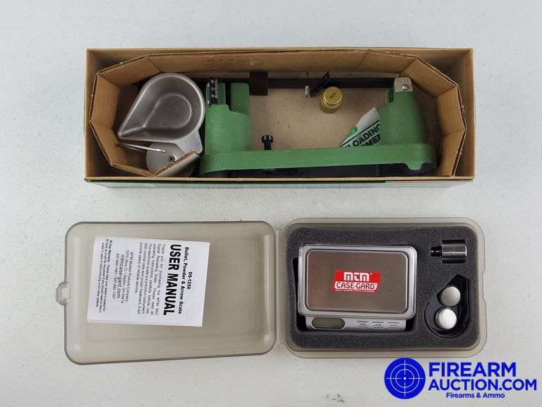 MTM Case-Gard DS-1250 Digital Reloading Scale W/Case & Redding Powder & Bullet Scale