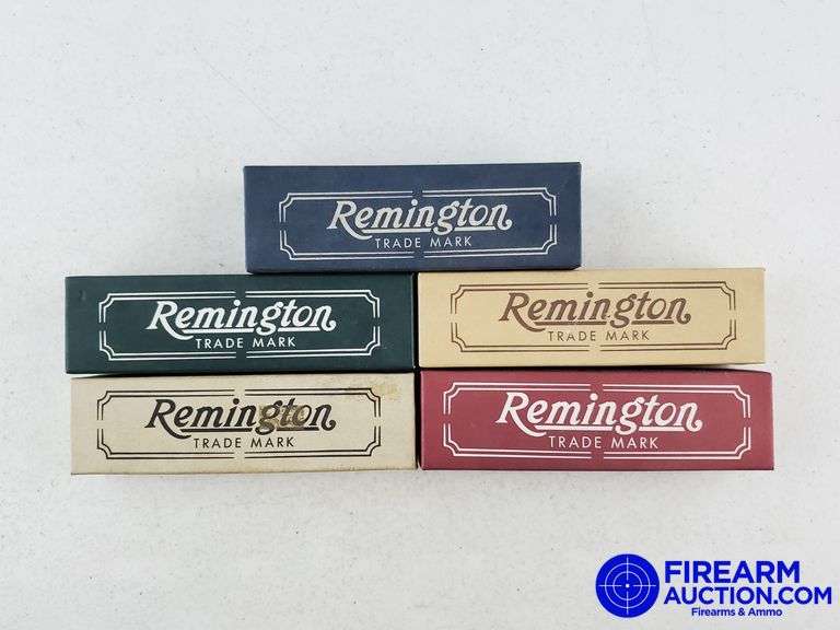 (5) Assorted Collectable Remington Bullet Knives - New W/Boxes - *See Photos & Description