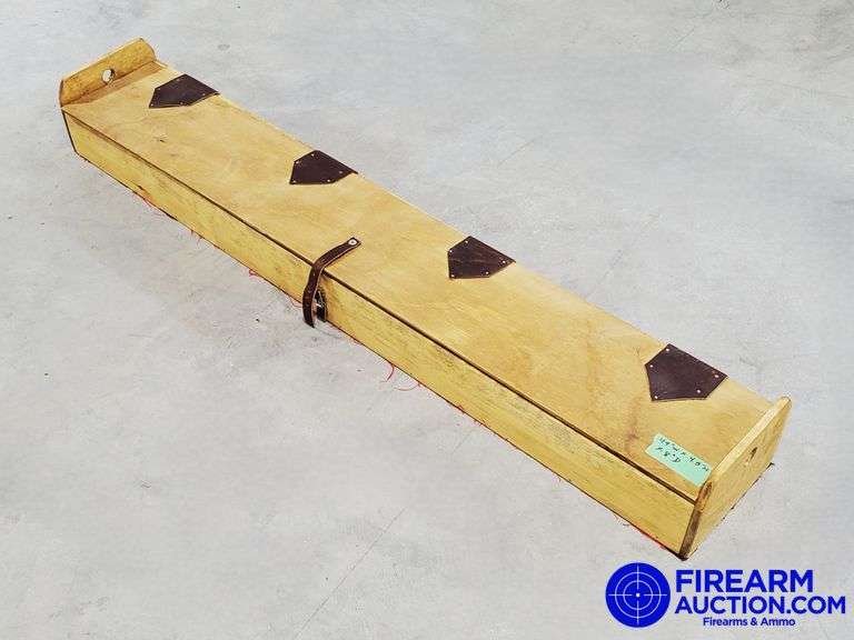 Wooden Gun Storage Box - 49"W x 4.5"H x 8"D