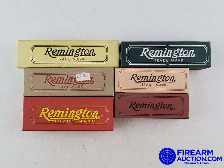 (6) Assorted Collectable Remington Bullet Knives - New W/Boxes - *See Photos & Description