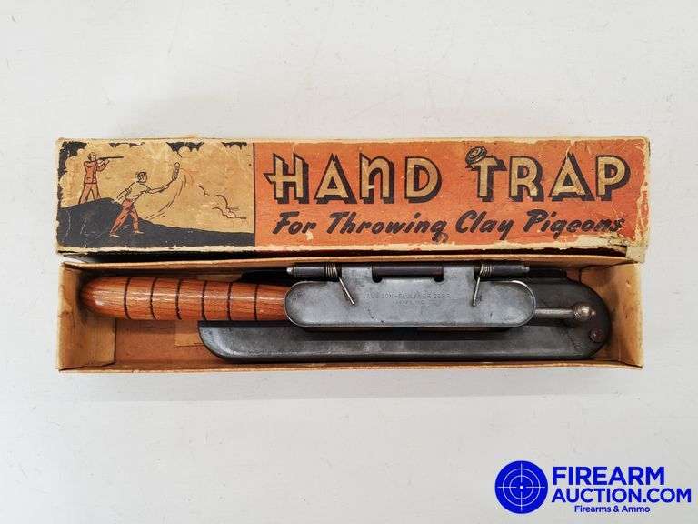 Vintage Allison-Faulkner Clay Pigeon Hand Trap W/Box