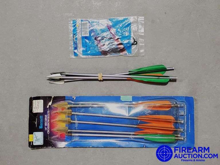 (8) Assorted Barnett 14" Crossbow Bolts & Crossbow String
