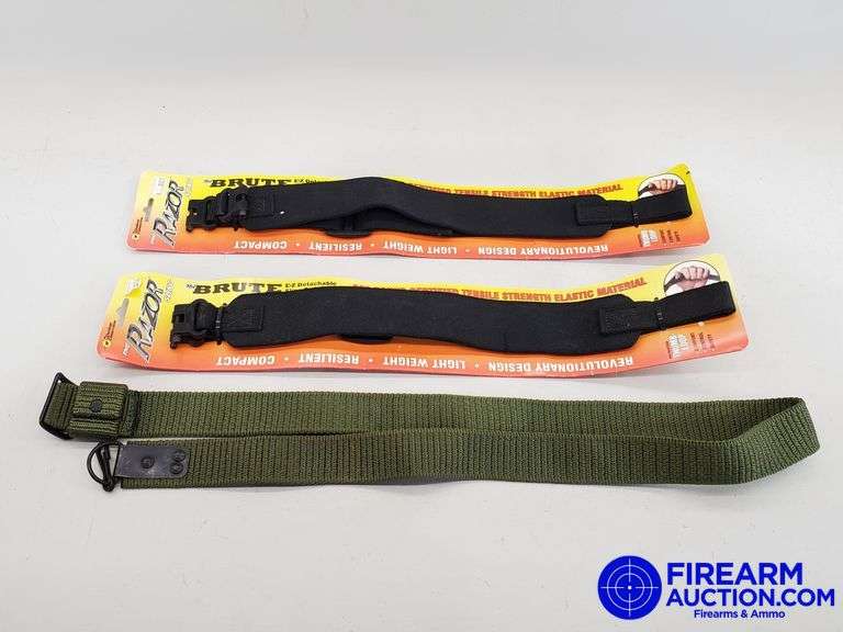 Assorted Slings - (2) Razor Elastic & (1) Nylon