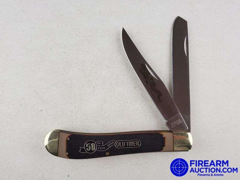 Schrade 50th Anniversary SC4 Old Timer Large 940T Trapper Knife - New W/Box