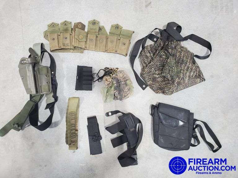 Assorted Holsters, Mag Holders, Bags Etc.