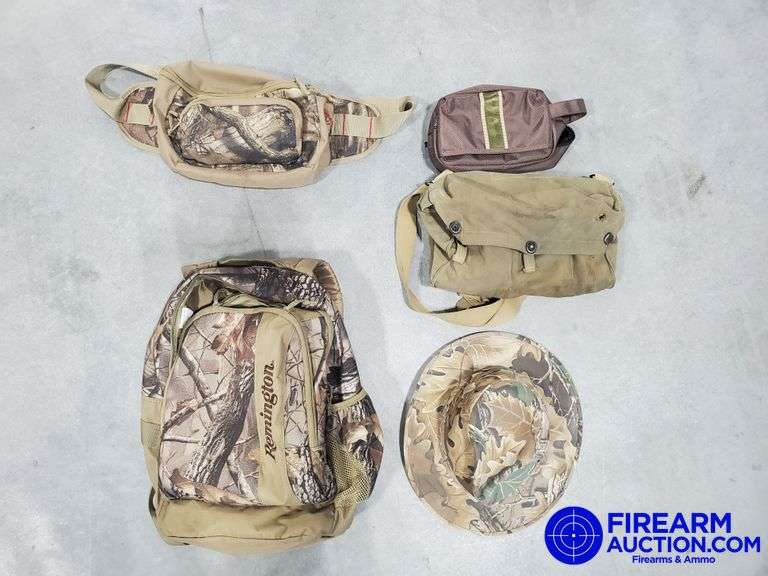 Assorted Hunting Packs & Camo Hat