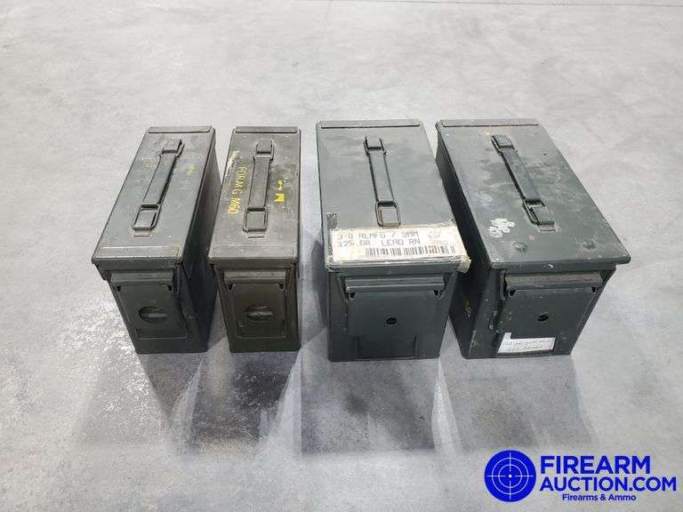 (4) Assorted Metal Ammo Cans