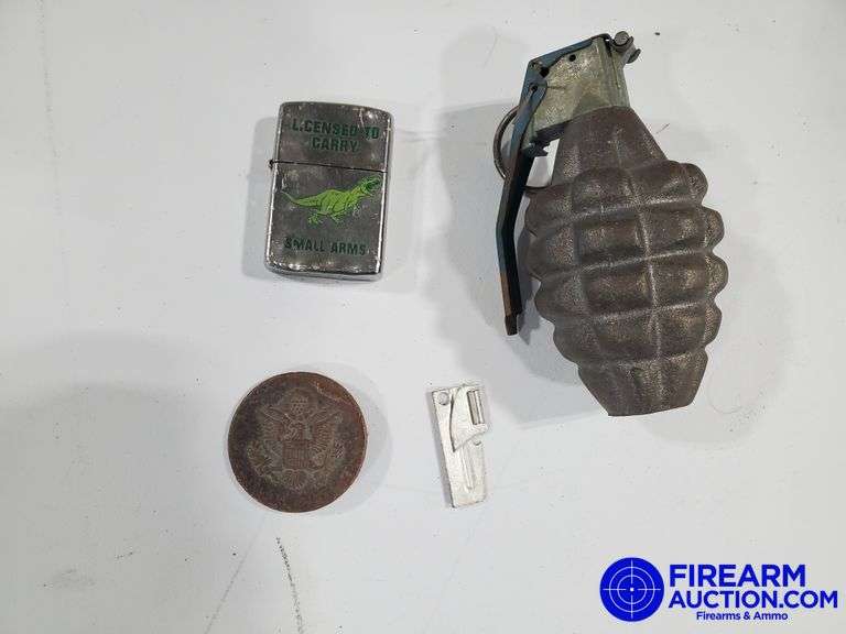 Dummy Grenade, Lighter, Can Opener, Medal
