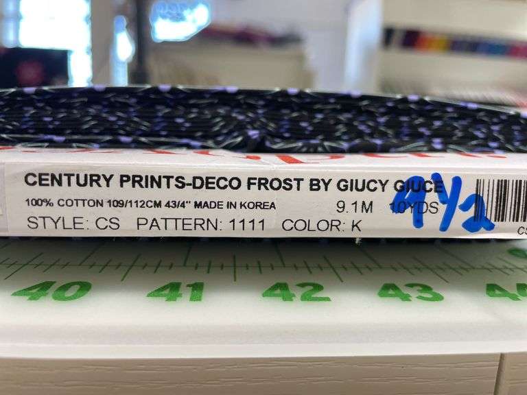 Century Prints-Deco Frost By Giucy Giuce 9 1/2 YDS