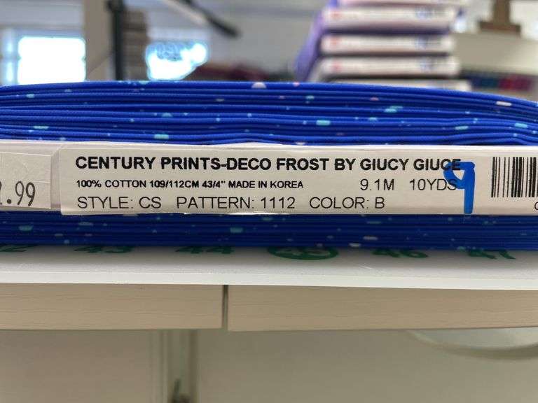 Century Prints-Deco Frost By Giucy Giuce 9 YDS
