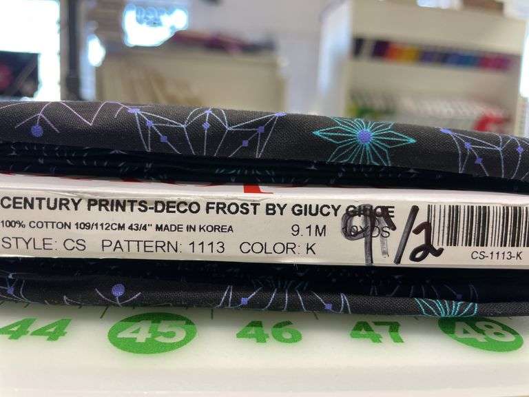 Century Prints-Deco Frost By Giucy Giuce 9 1/2 YDS