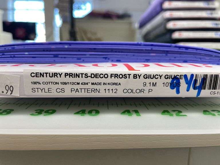 Century Prints-Deco Frost By Giucy Giuce 9 1/4 YDS