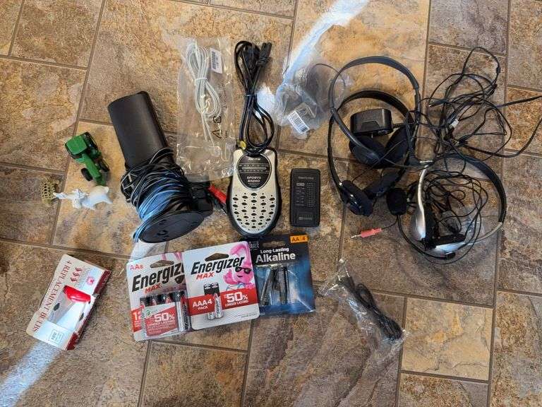Pocket Radio, Batteries, Electronic Misc and Other
