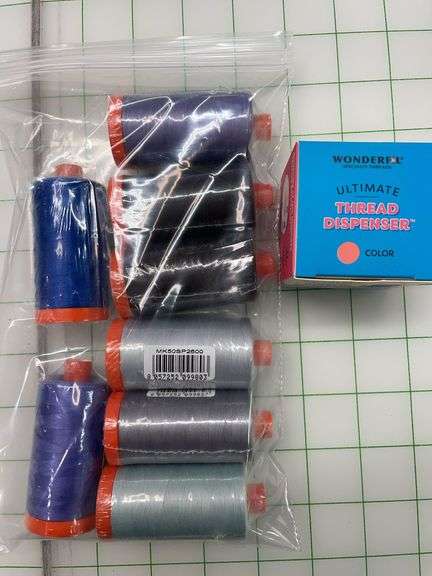 Aurifil 50 WT Thread QTY 8, Thread Dispenser
