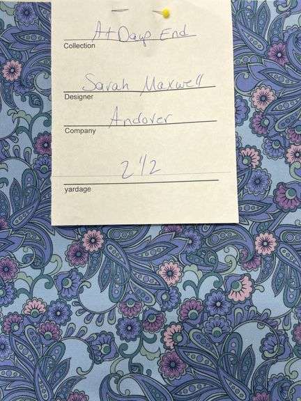 At Days End Sarah Maxwell Andover 2 1/2 YDS