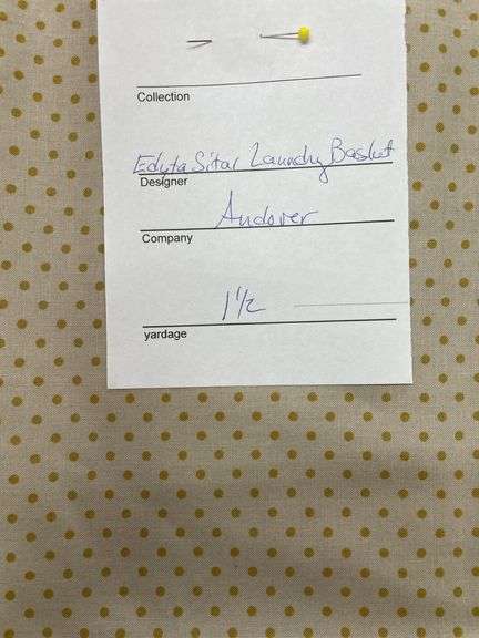 Lady Tulip Edyta Sitar Laundry Basket Andover  1 1/2 YDS