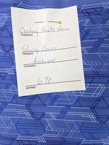 Century Print- DECO By Guicy Guice Andover 6 7/8 YDS