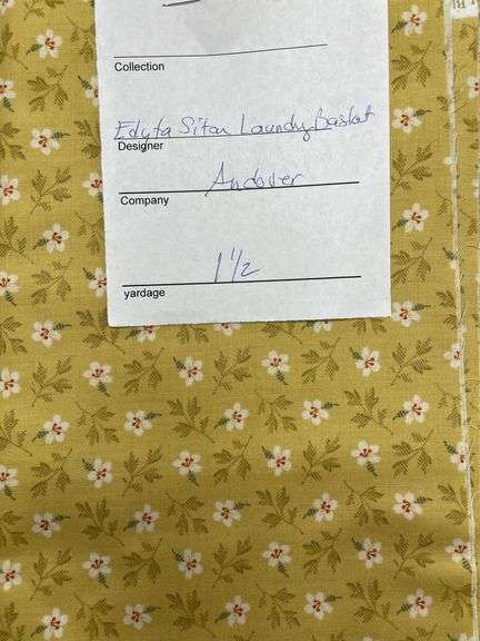 Lady Tulip Edyta Sitar Laundry Basket Andover  1 1/2 YDS