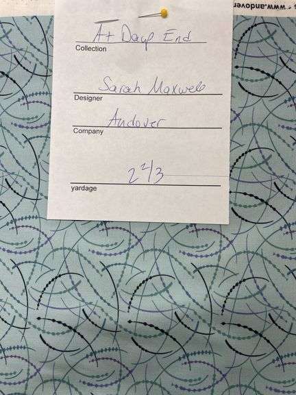 At Days End Sarah Maxwell Andover 2 3/4 YDS