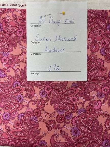At Days End Sarah Maxwell Andover 2 1/2 YDS