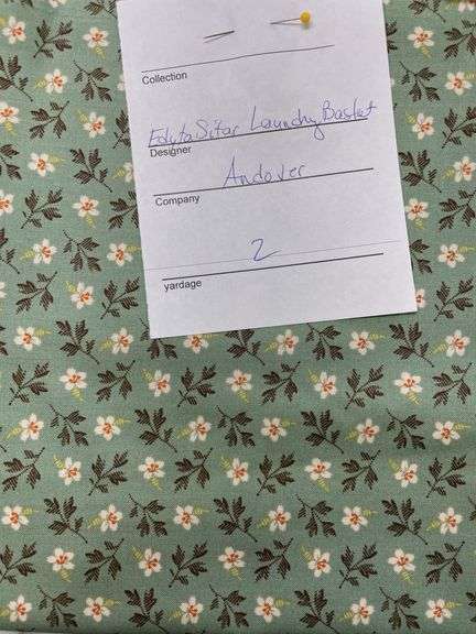 Lady Tulip Edyta Sitar Laundry Basket Andover  2 YDS