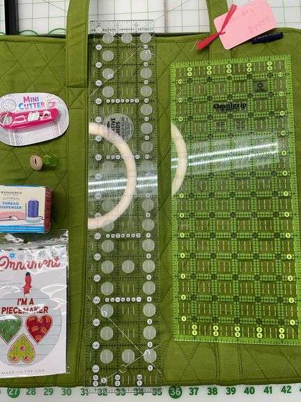 Creative Grids Rulers and Yazzii Quilters Bag