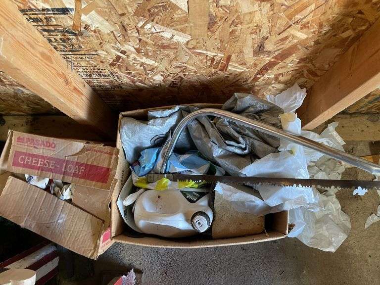 Wooden Hand Saw, Grease Gun, and Misc