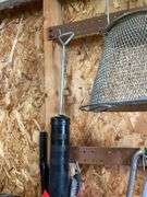 Wooden Hand Saw, Grease Gun, and Misc