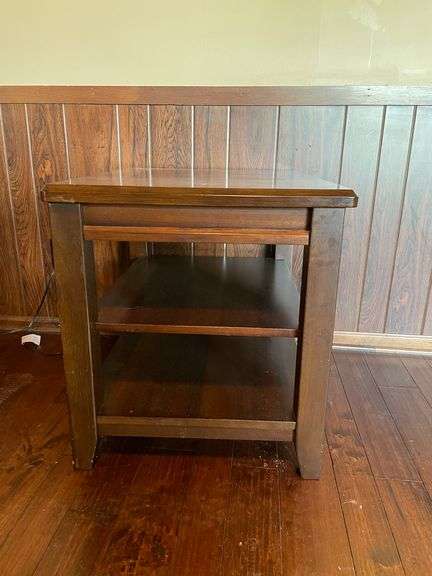 Wooden End Tables: Heavy