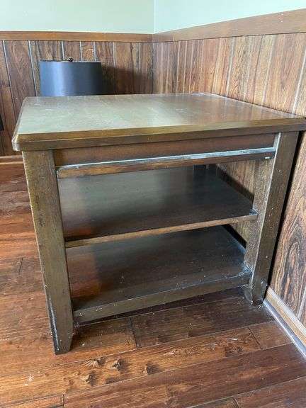 Wooden End Tables: Heavy