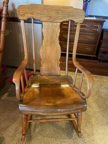 Nice Heavy Wooden Rocker