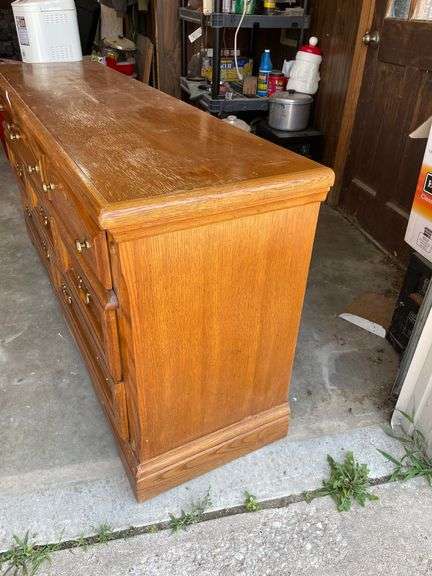 Oak Dresser Set