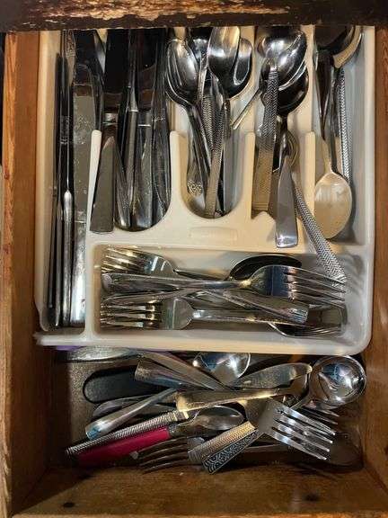 2 Drawers Of Silverware