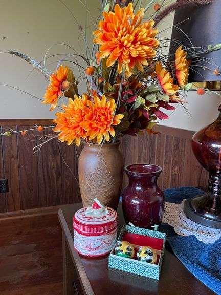 Vase With Arrangement, Musical Instruments, Miscellaneous