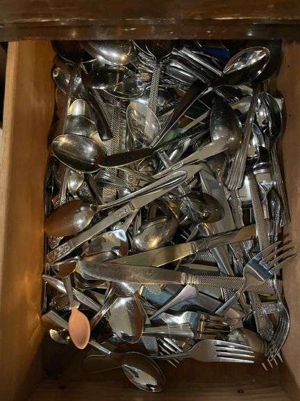 2 Drawers Of Silverware