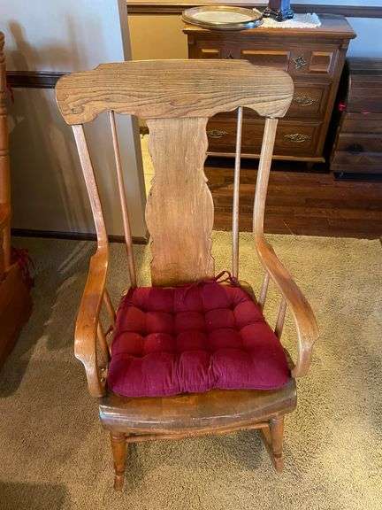 Nice Heavy Wooden Rocker