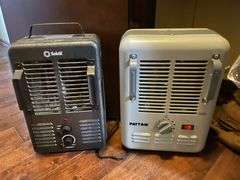 Electric Space Heaters, Cake Dome, Linens In Closet