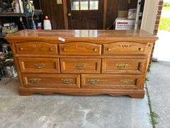 Oak Dresser Set