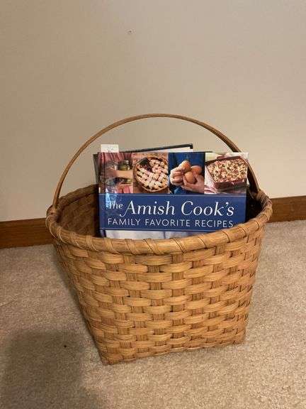 Woven Basket With Books