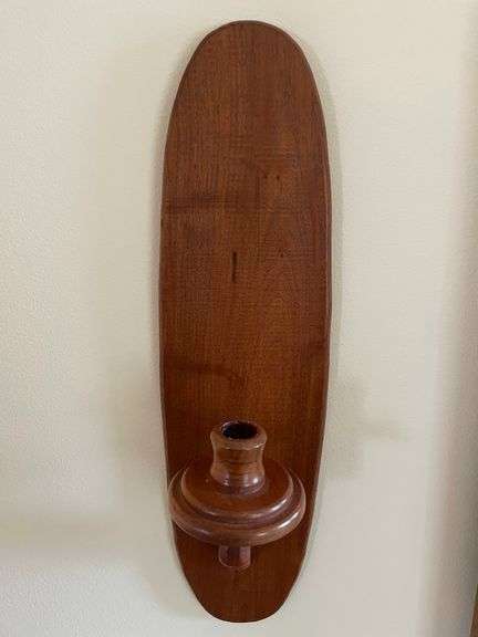 Wooden Candle Wall Sconces