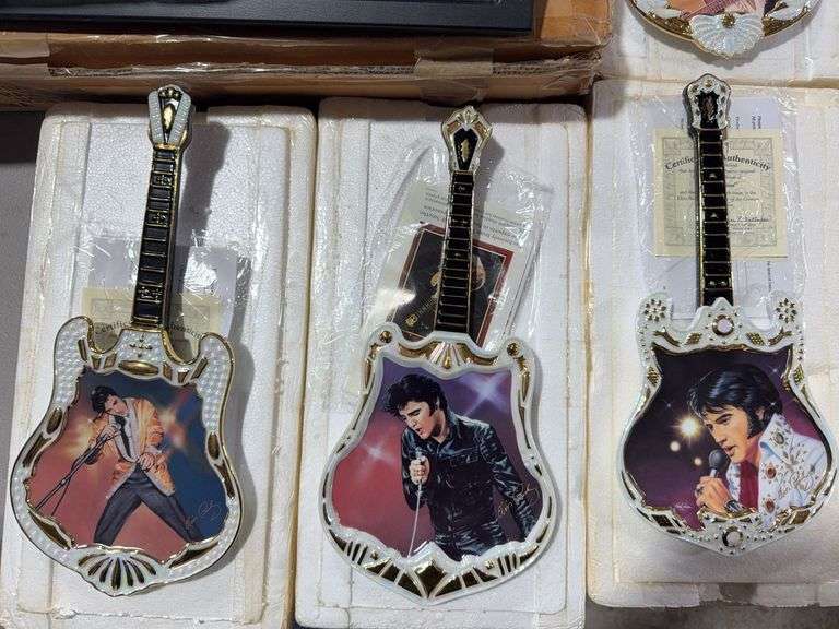 Elvis Presley Entertainer of the Century Ceramic Guitars